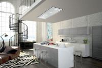 Logo Luisina - airone - jupiter - hotte plafond airone jupiter 90 cm coloris blanc, avec moteur interne h68690 006