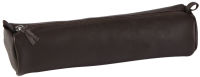 Logo Clairefontaine trousse cuir ronde, taupe 87001164