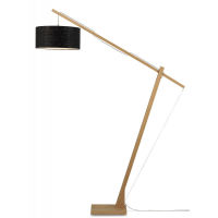 Logo [g-m-montblanc/f/4723/b] lampadaire montblanc bambou 207/abat jour 47x23cm  - abat jour - lin blanc g-m-montblanc/f/4723/w