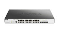Logo Switch admin 24 port gb poe+ 4x10ge  sfp+ dgs-3000-28xmp