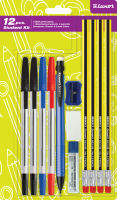 Logo Luxor kit de stylos 'kit �tudiant', 12 pi�ces 5110008