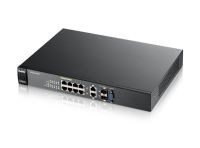 Logo Switch l2 + 8 ports + 2 sfp/rj45 budget poe 180watt gs22108hp