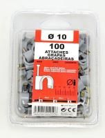 Logo Attaches d.10mm gris x100 f600010