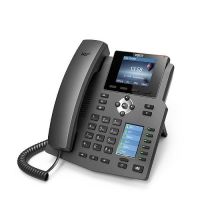 Logo Telephone 4 comptes sip poe  6 touches 1 x ecran 2.8' couleur & 1 ecran dss x4