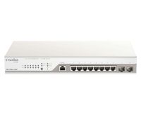 Logo 8 ports poe/poe+ 2sfp budget 130w nuclias cloud 1 an de licence offert dbs-2000-10mp