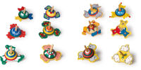 Logo Toupies en bois animaux 1826