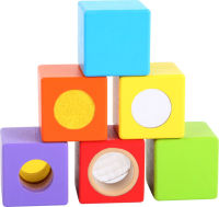 Logo Cubes en bois petits explorateurs 10636