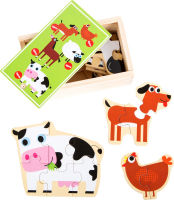 Logo Bote de puzzle animaux de la ferme 10547