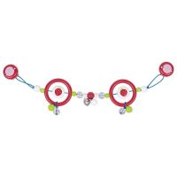 Logo Dcoration pour poussette avec clips fraise 732600