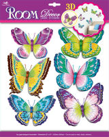 Logo Autocollants dco ailes de papillon 4085