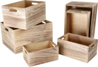 Logo Caisses en bois naturel 10048