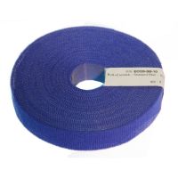 Logo Attache cable auto aggripant bleu  rouleau de 10m scratch ecos-sb-10