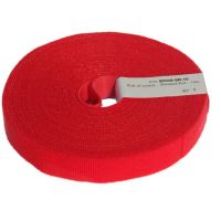 Logo Attache cable auto aggripant rouge  rouleau de 10m scratch ecos-sr-10