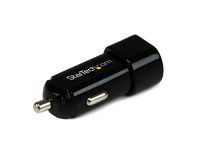 Logo 2x usb car chargeur officiel 17w/3,4a usb2pcarbk