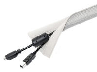 Logo Uni cable sock velcro silv 2m 7350022733077