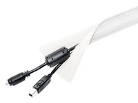 Logo Uni cable sock velcro blanc 2m 7350022733091