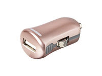 Logo Car chargeur officiel 1 usb 1a, rose es80101-rose