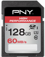 Logo Pny sdxc 128gb high performanc sd128higper60-ef