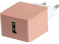 Logo Home chargeur officiel 1 usb 2.4a rose es80130eu-rose