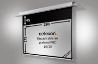 Logo Ecran encastrable au plafond celexon motoris pro 280 x 175 cm 1090721