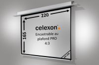 Logo Ecran encastrable au plafond celexon motoris pro 220 x 165 cm 1090705