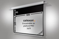 Logo Ecran encastrable au plafond celexon motoris pro 300 x 169 cm 1090715