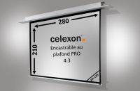 Logo Ecran encastrable au plafond celexon motoris pro 280 x 210 cm 1090707