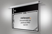 Logo Ecran encastrable au plafond celexon motoris pro 240 x 150 cm 1090720