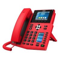 Logo Telephone 16 comptes sip poe rouge ecran dual-color lcd, 3.5'+2.4'� x5u-r