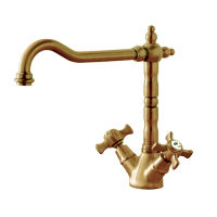 Logo Evier chambord retro bec potence mobile or rose brosse chambord - ch13034