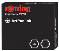 Logo Rotring cartouches d'encre pour stylo plume 'artpen', noir 5194751