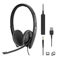 Logo Casque filaire binaural sc165 jack 3,5 & usb se508317