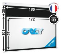 Logo �cran oray - square hc 101x180  + extra-drop 30 cm - sq2b4097172 squ02b1101180