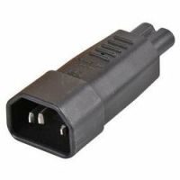 Logo Adaptateur iec c14 - iec c7 10a/250v noir 1429