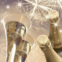 Logo Papstar serviette  motif 'new year's eve', 300 x 300 mm 6410778