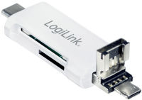 Logo Logilink lecteur de carte usb, 3-en-1, blanc 11116478