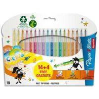 Logo Papermate by reynolds pochette 14 feutres crealo. pointe moyenne. coloris assortis (+4 gratuits) 600667