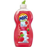 Logo Mir flacon d'1,5 litres de liquide vaisselle d�graissant au vinaigre blanc parfum� framboise groseil 273404