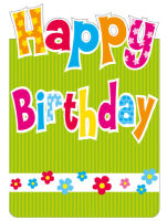 Logo Susy card carte d'anniversaire 'happy birthday', a5 11420221