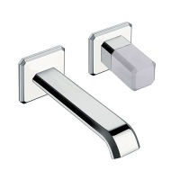 Logo Facade mitigeur encastre italy  poignee calacatta avec vidage up&down