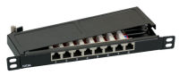 Logo Mini-patchpanel stp 8xrj45 cat.6a, 10��� 0,5u, ral7035 grey 37738.8