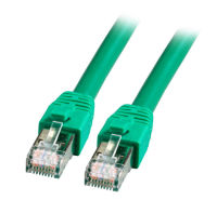 Logo Rj45 patch cable s/ftp, cat.8.1, bc, lszh, 5m, green k5528gn.5