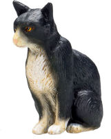 Logo Animal planet chat assis noir-blanc 387371