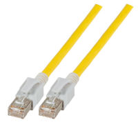Logo C�ble patch rj45 s/ftp, cat.6a, led vc, 20m, jaune dck1001ge.20