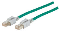 Logo C�ble patch rj45 s/ftp, cat.6a, led vc, verte dck1001gn.3