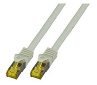 Logo C�ble patch rj45 c�ble s/ftp, cat.6a, lszh, cat.7 raw, 10m, gris mk7001.10g