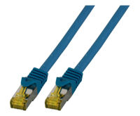 Logo C�ble patch rj45 s/ftp, cat.6a, lszh, c�ble brut cat.7, 1m, bleu mk7001.1bl