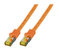 Logo C�ble patch rj45 s/ftp, cat.6a, lszh, c�ble brut cat.7, orange mk7001.20o
