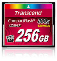 Logo Transcend 256go carte m�moire flash 800x compactflash pour cam�ras � objectif interchangeable 2066488