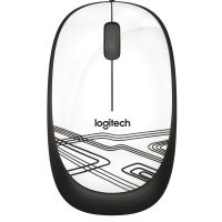 Logo Logitech m105 souris usb filaire blanche 1847002